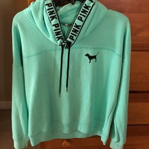 PINK cowl neck sweatshirt